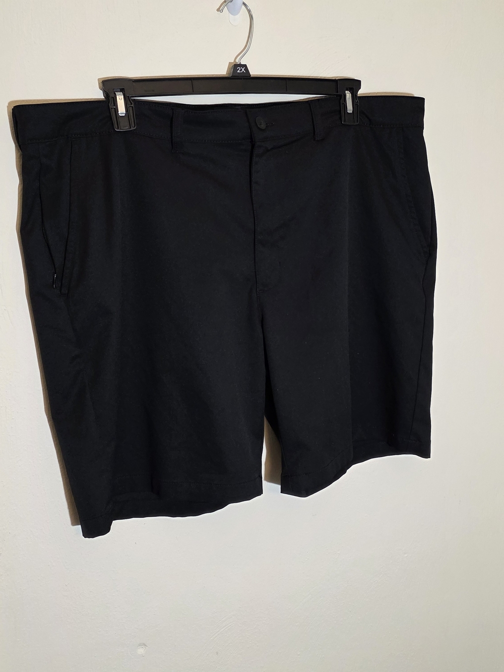 St. John's Bay Black Flat-Front Men's Shorts
